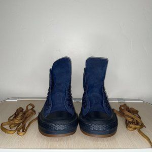 Converse CTAS Street Hiker Obsidian Navy Blue Suede 153663c US Men 8 Women 9.5